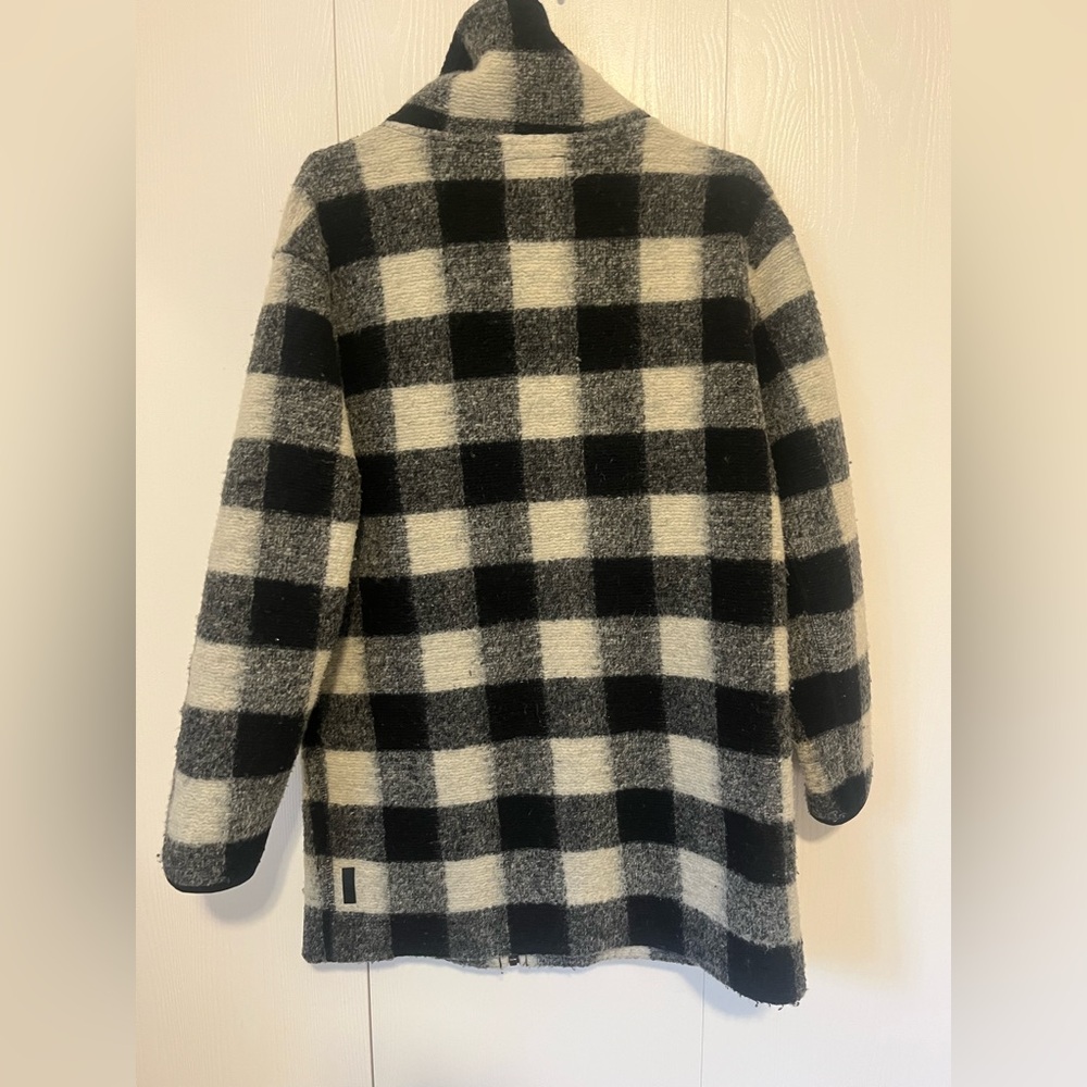 EUC | Roots | Buffalo Plaid Wool Blend Coat - Picture 4 of 13
